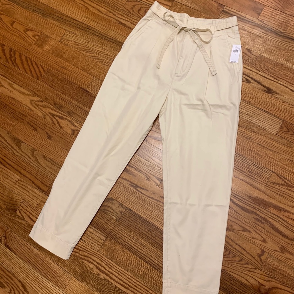 Paperbag Waist Kahki Pants